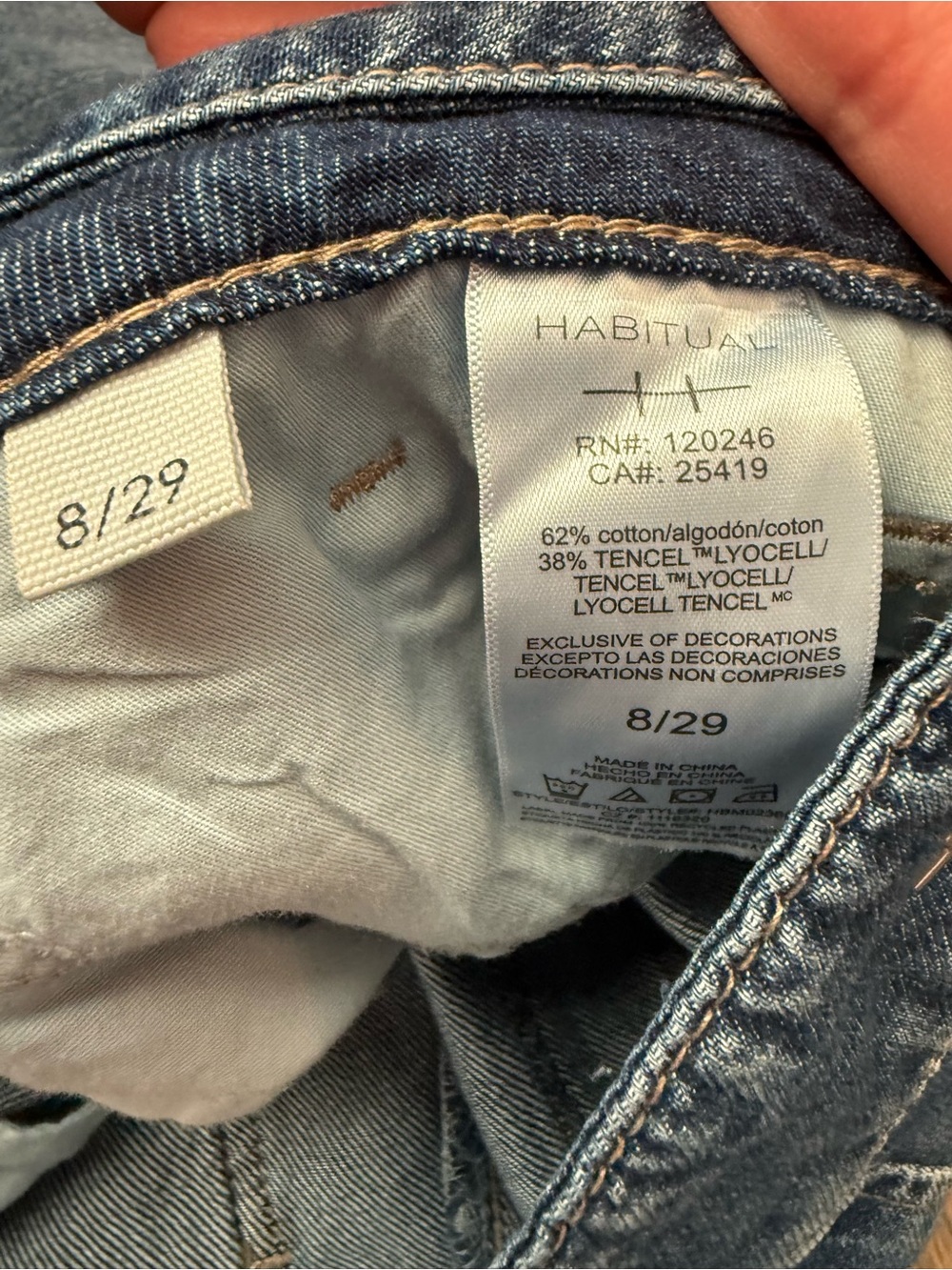 Habitual Relaxed-Fit Washed Blue Jeans - Picture 4 of 8